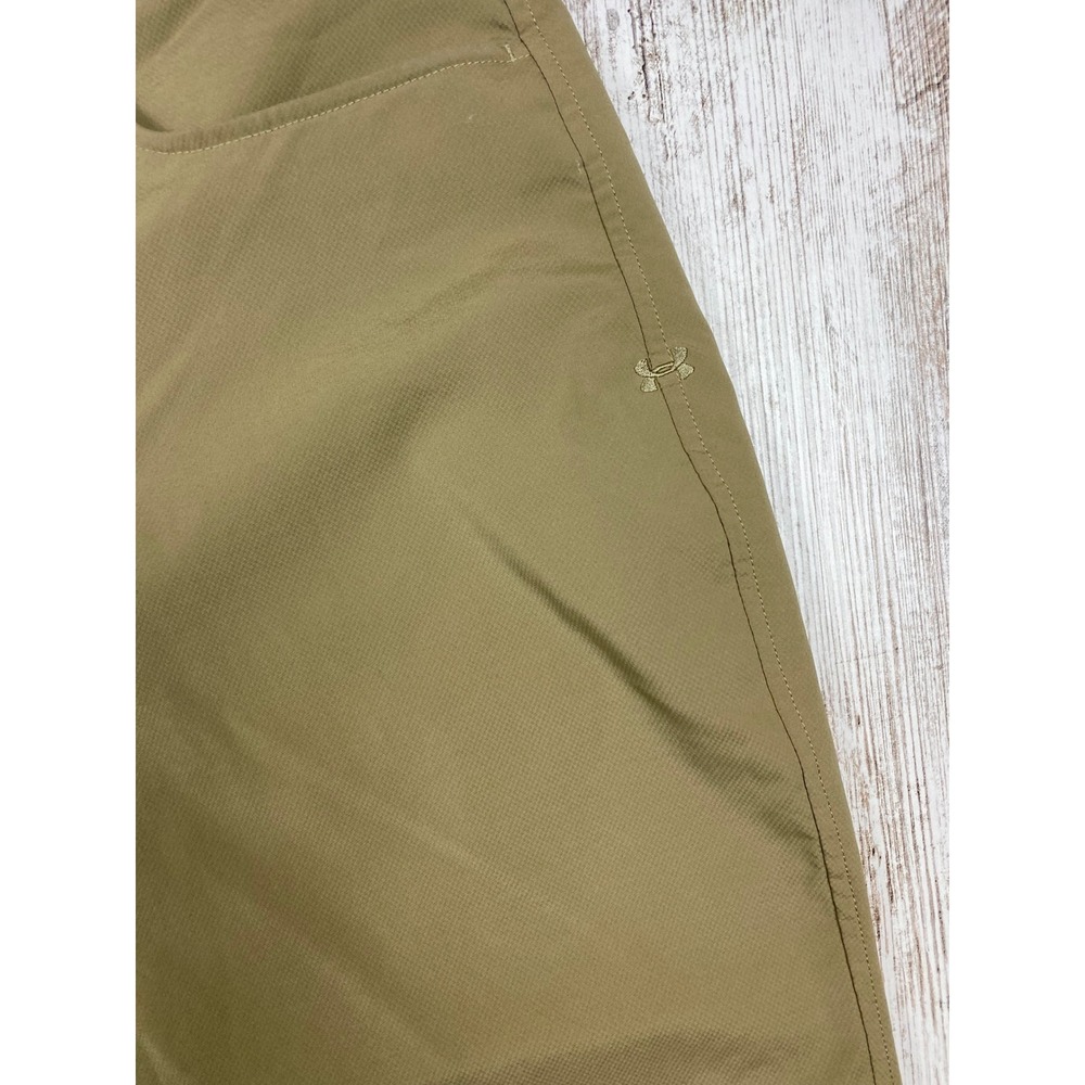 Under Armour Tech Golf Pants Mens 38x30 Khaki Loose Golfcore Performance - Picture 6 of 16